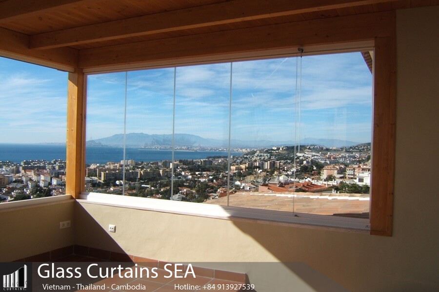 High-quality tempered glass frameless windows